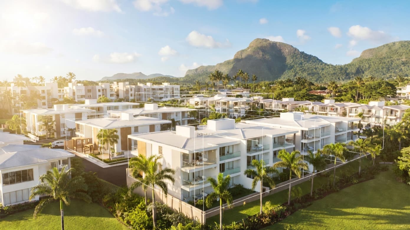 Appartement G+2 à l’île Maurice dans un immeuble résidentiel accessible aux acheteurs étrangers